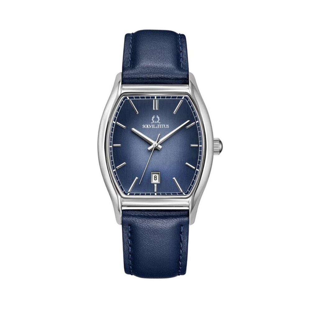 Barista三針日期顯示石英皮革腕錶 W06-03325-004