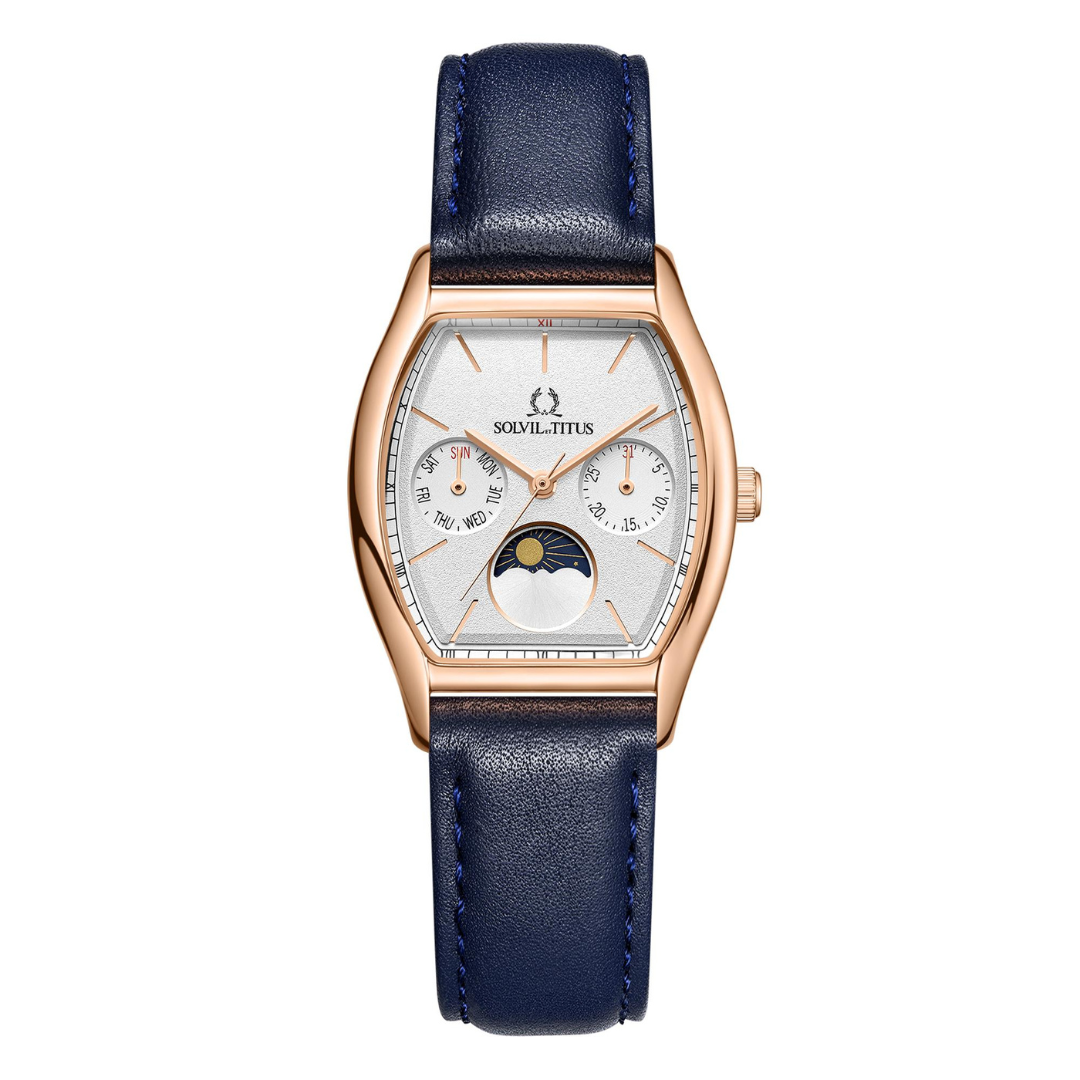 Barista多功能石英皮革腕錶 W06-03324-003