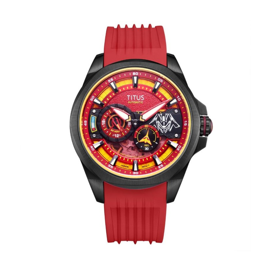 Solvil et Titus x Gundam多功能自動機械矽膠腕錶 W06-03328-002