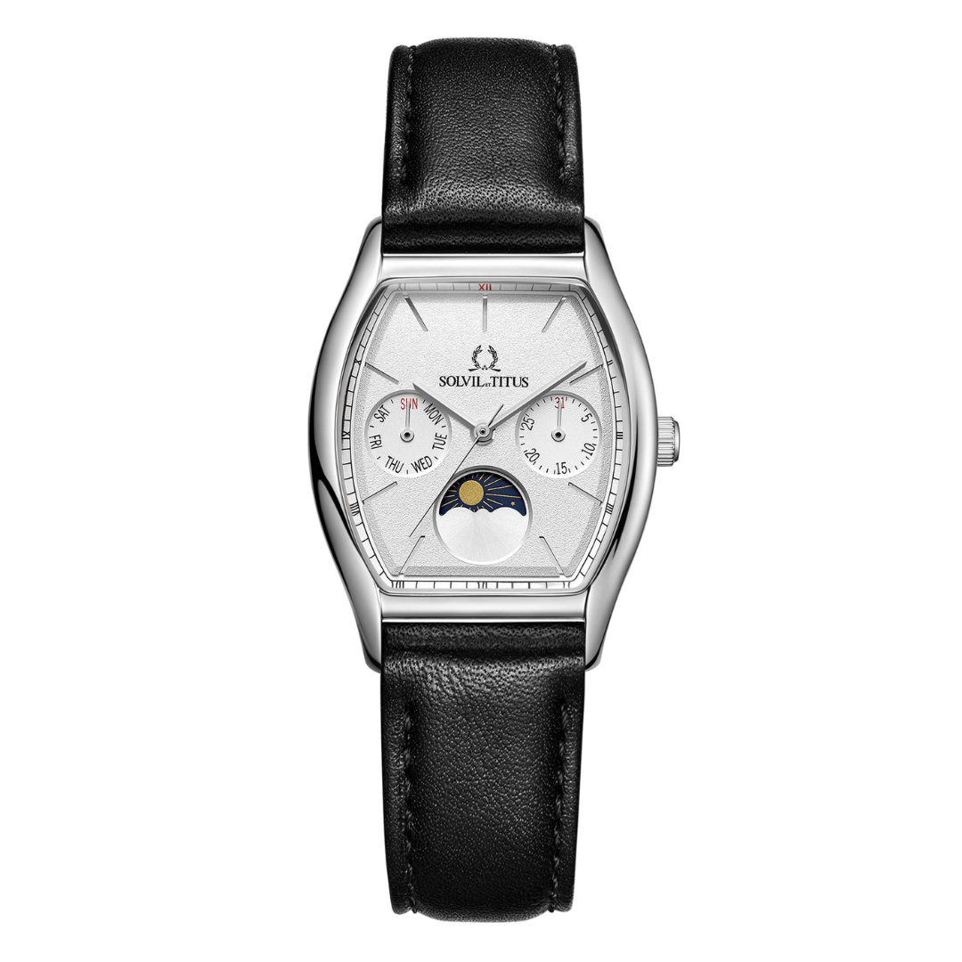 Barista多功能石英皮革腕錶 W06-03324-001