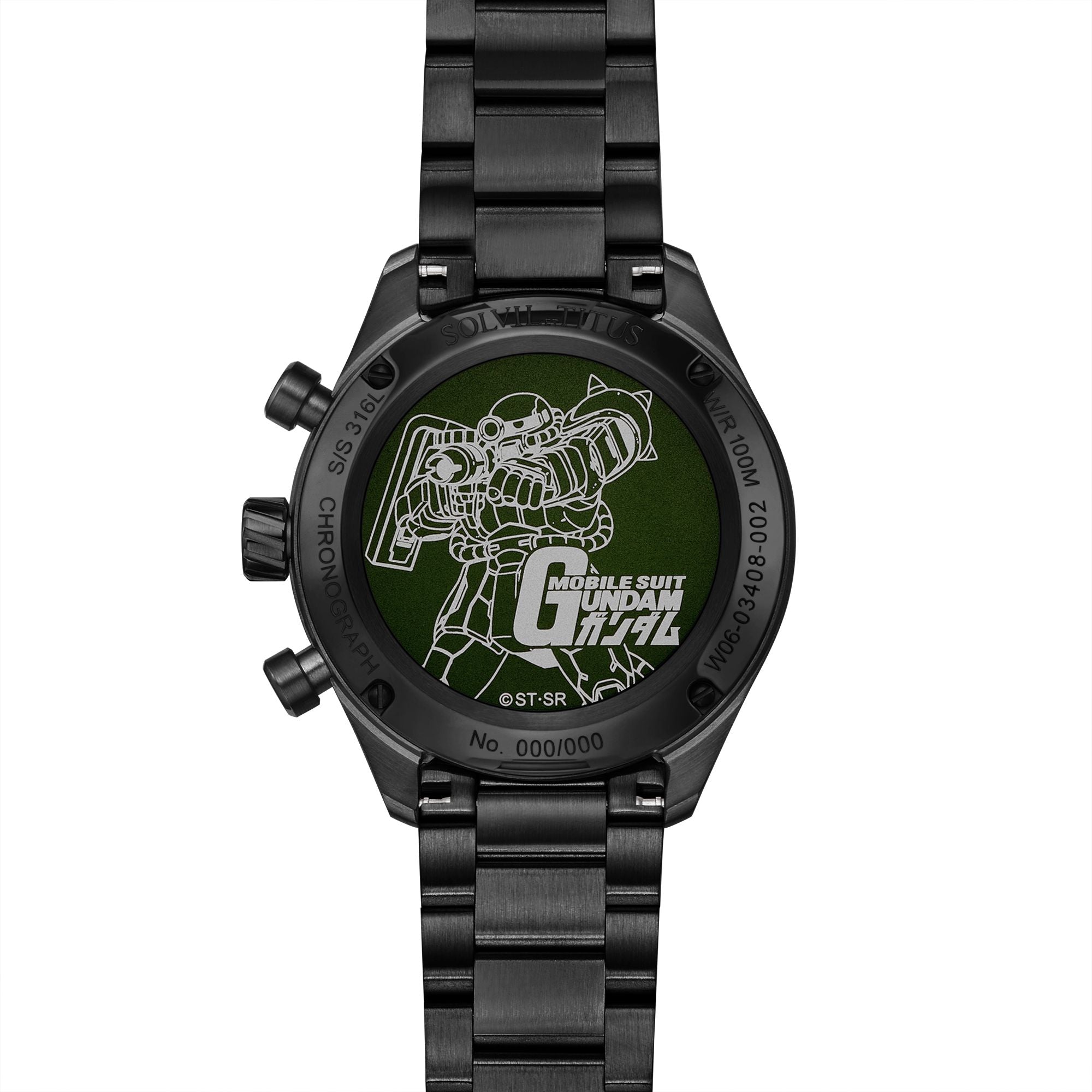 Saber系列「MS-06F 薩克II」限量版計時腕錶(限量100枚) W06-03408-002