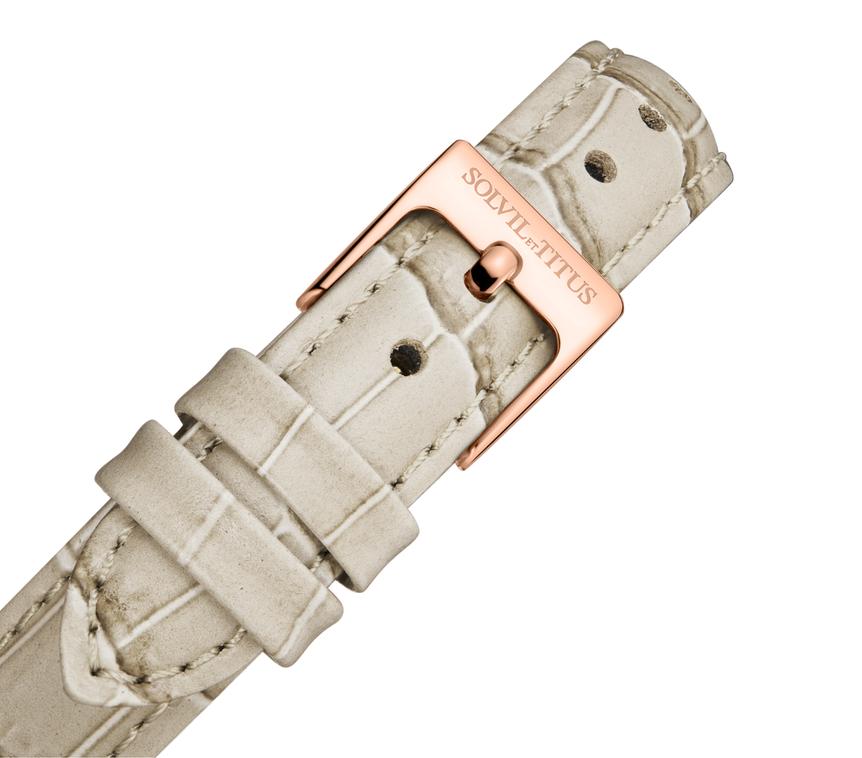 Barista三針日期顯示石英皮革腕錶 W06-02825-013