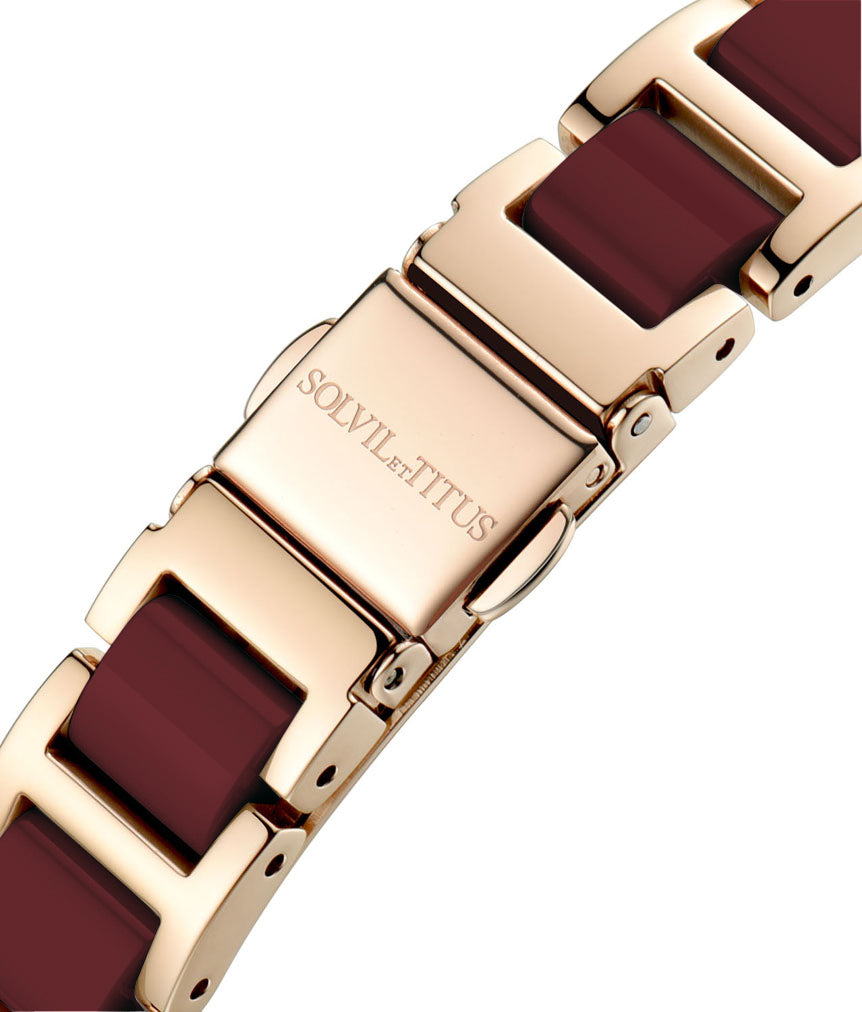 Fair Lady三針日期顯示石英不鏽鋼配陶瓷腕錶 W06-03139-003