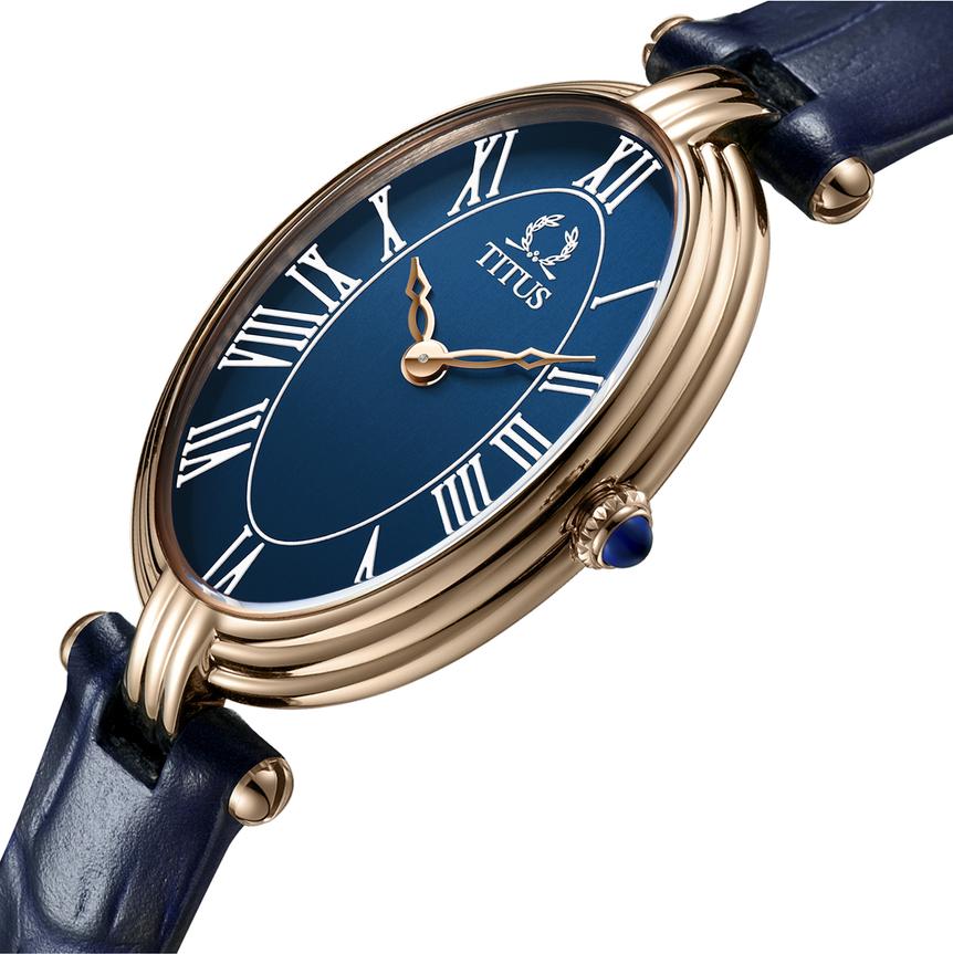 Once兩針石英皮革腕錶 W06-03207-004