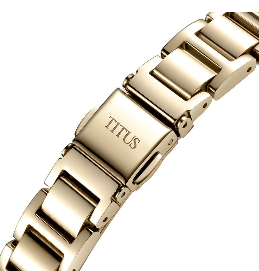 Fair Lady三針石英虎眼石不鏽鋼腕錶 W06-03215-002