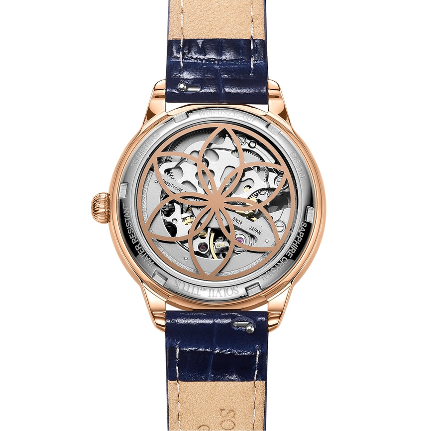 Classic三針自動機械皮革腕錶 W06-03235-007