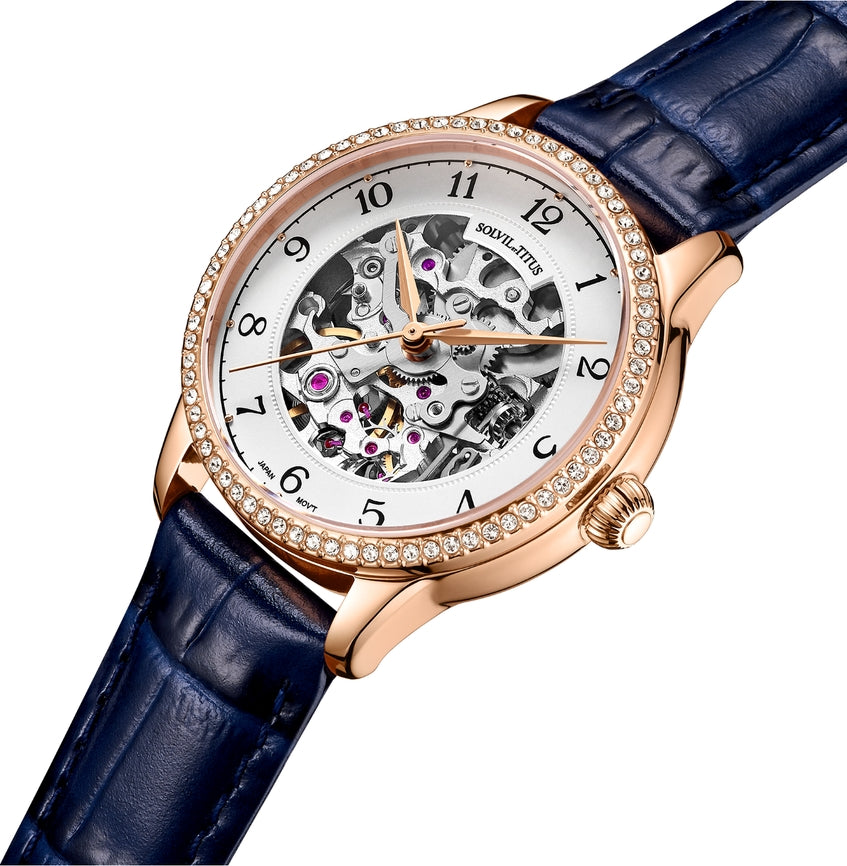 Classic三針自動機械皮革腕錶 W06-03235-007