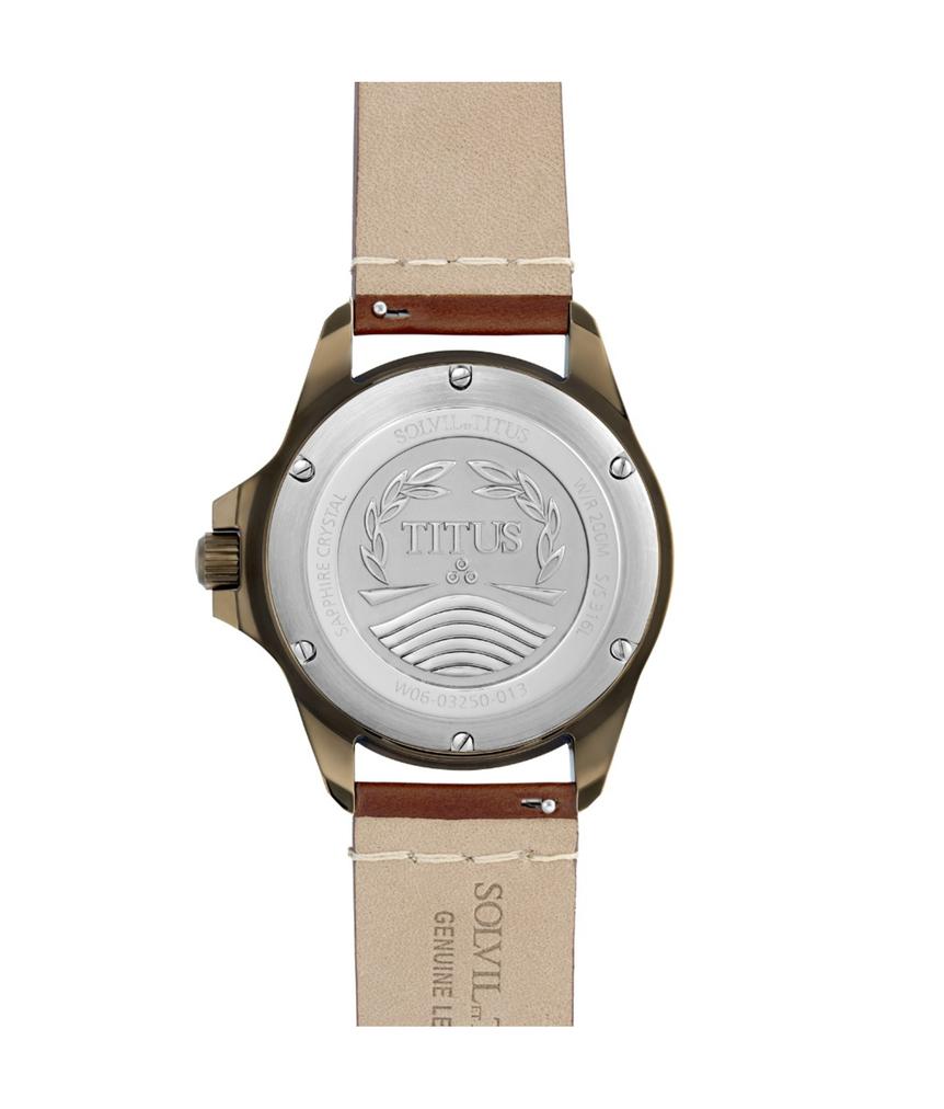 Valor三針日期顯示自動機械皮革腕錶 W06-03250-013