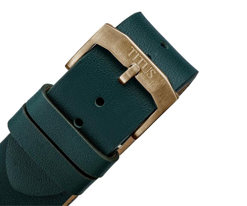 Valor三針日期顯示自動機械皮革腕錶 W06-03250-014