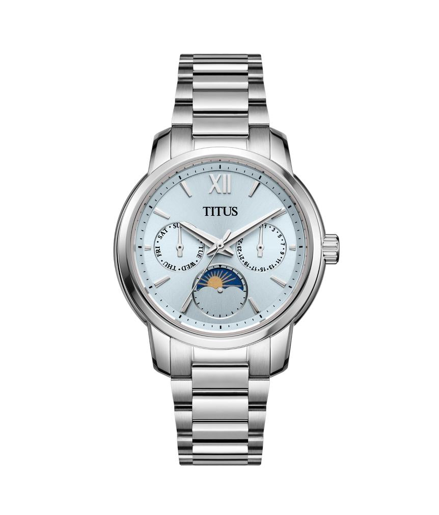 Devot多功能晝夜顯示石英不鏽鋼腕錶 W06-03262-007