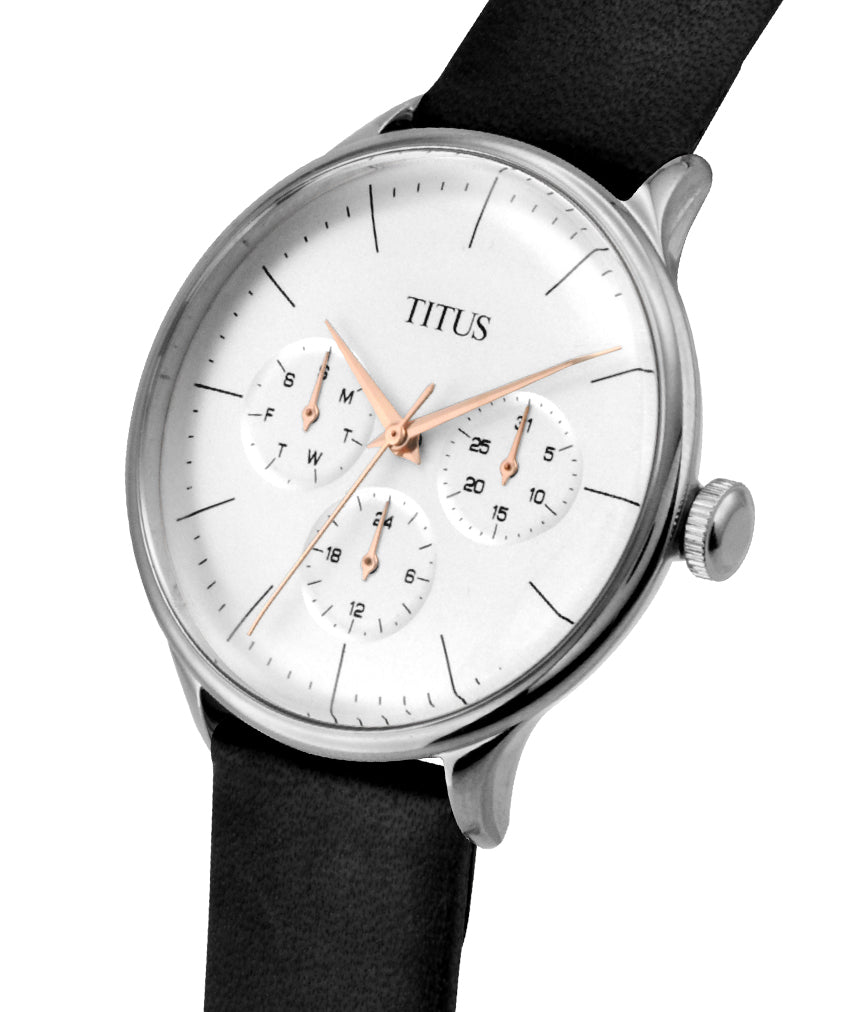 Interlude多功能石英皮革腕錶 W06-03264-003