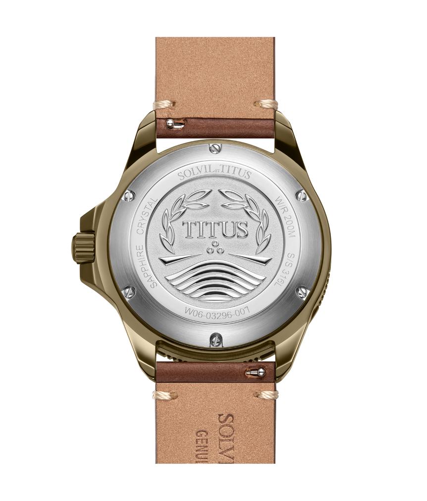 Valor三針自動機械皮革腕錶 W06-03296-007