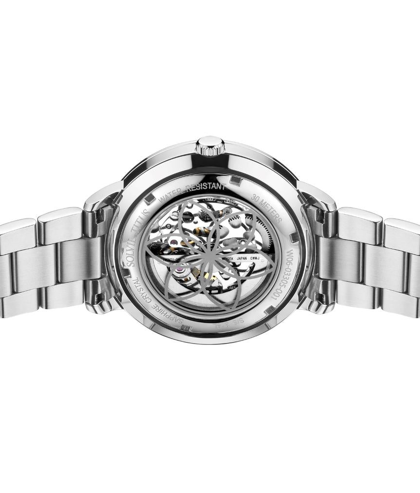 Enlight三針自動機械不鏽鋼腕錶 W06-03305-001