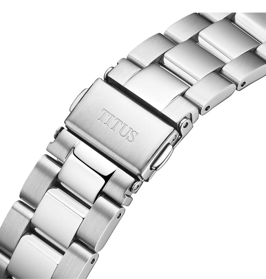 Enlight三針自動機械不鏽鋼腕錶 W06-03305-001