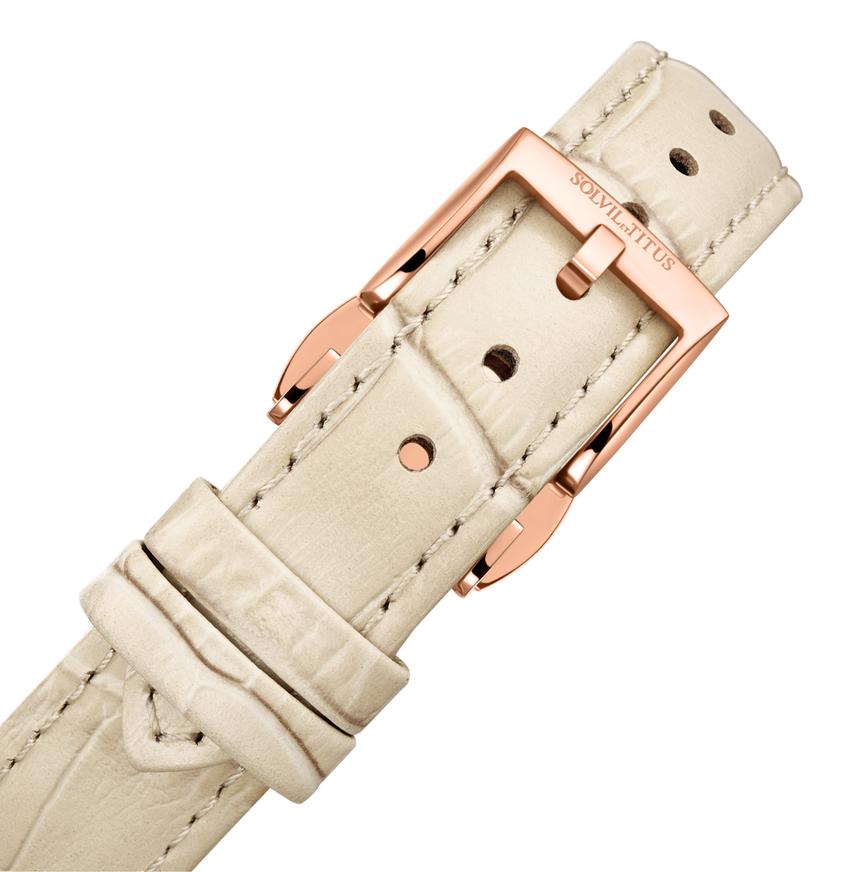 Classic三針鏤空自動機械皮革腕錶 W06-03311-006