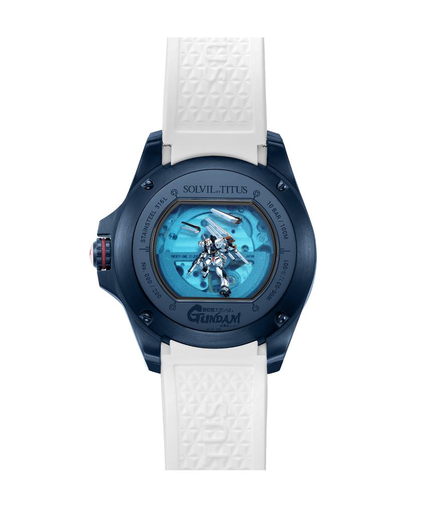 Solvil et Titus x Gundam多功能自動機械矽膠腕錶 W06-03328-001