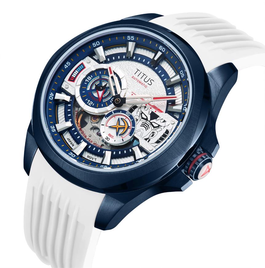 Solvil et Titus x Gundam多功能自動機械矽膠腕錶 W06-03328-001