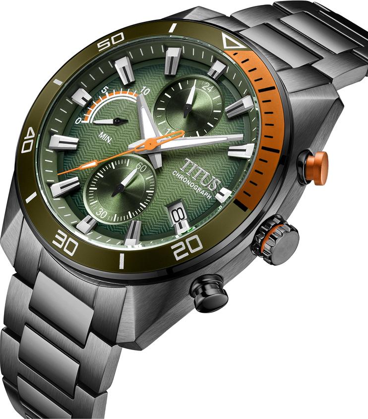 Modernist計時石英不鏽鋼腕錶 W06-03331-005