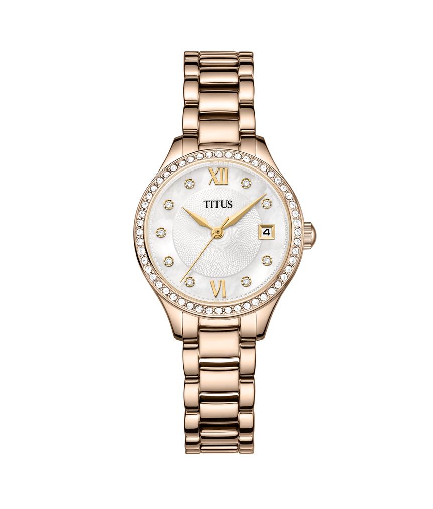 Fair Lady三針日期顯示石英不鏽鋼腕錶 W06-03354-003