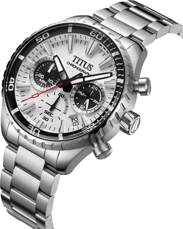 Saber計時石英不鏽鋼腕錶 W06-03364-001