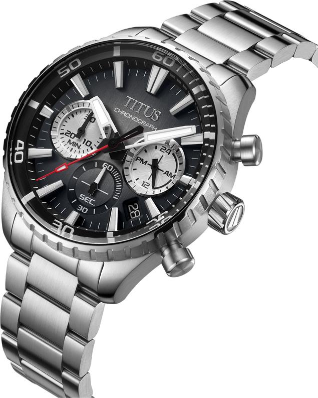 Saber計時石英不鏽鋼腕錶 W06-03364-002