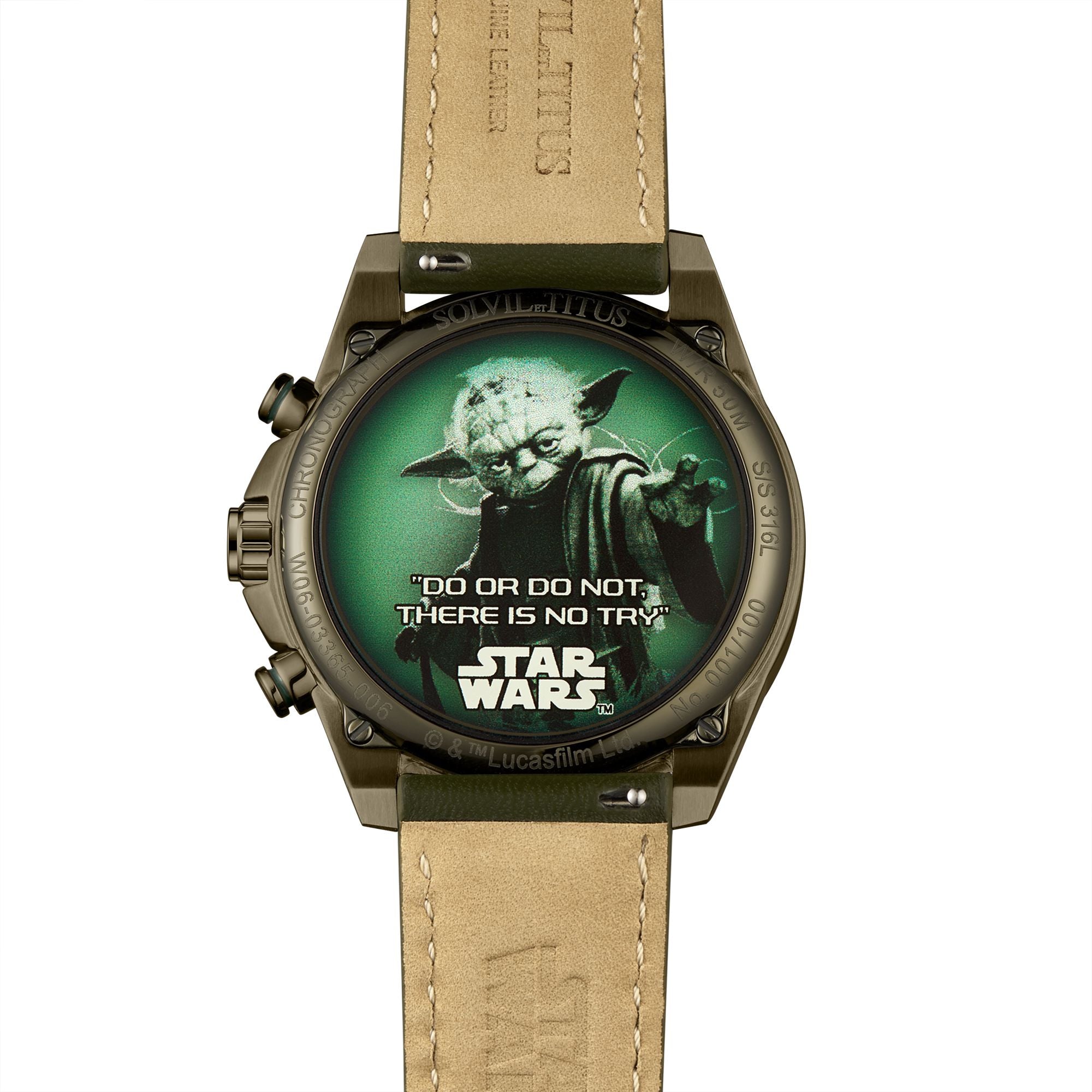 Solvil et Titus x Star Wars計時石英皮革腕錶 W06-03365-006