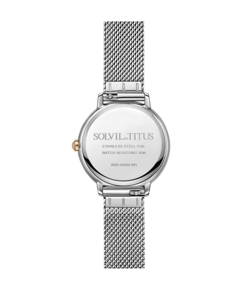 Fashionista多功能晝夜顯示石英不鏽鋼腕錶 W06-03404-001