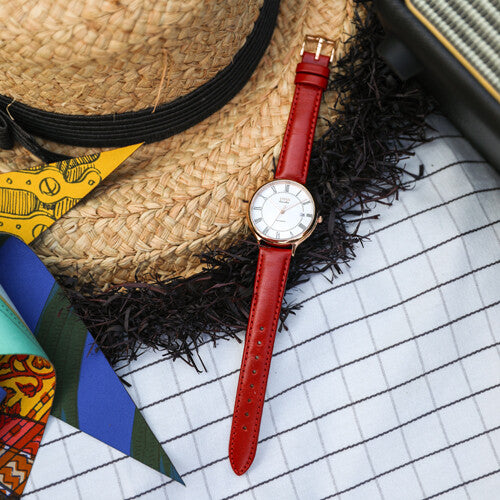 Sonvilier三針日期顯示瑞士製自動機械皮革腕錶 W06-03060-004