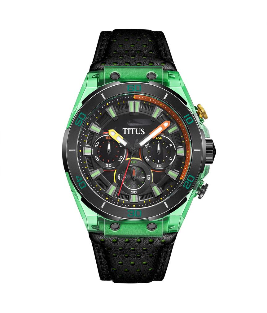 Modernist計時石英皮革腕錶 W06-03285-010