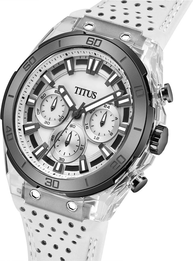 Modernist計時石英皮革腕錶 W06-03285-014