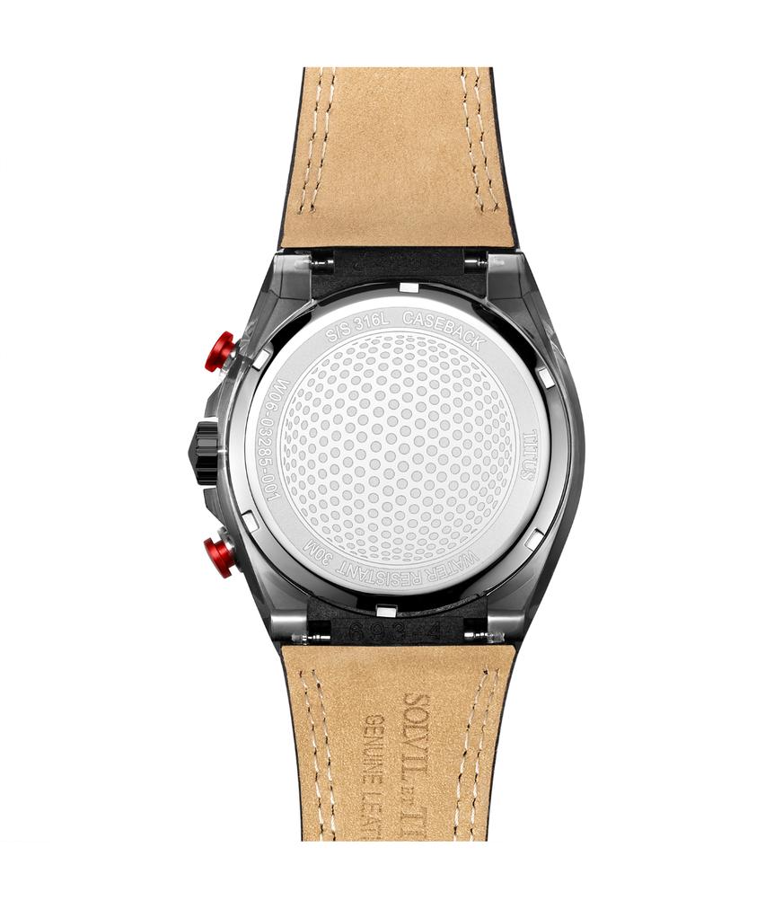 Modernist計時石英皮革腕錶 W06-03285-001