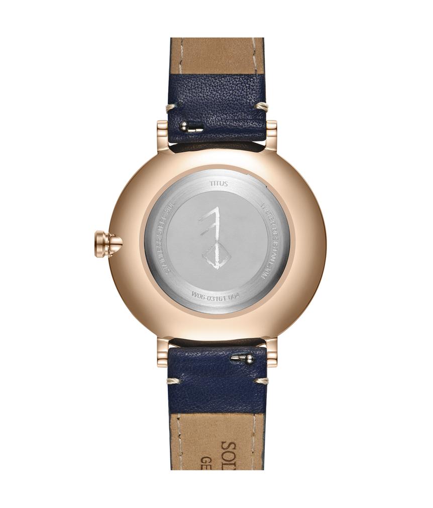 Nordic Tale三針石英皮革腕錶 W06-03161-004