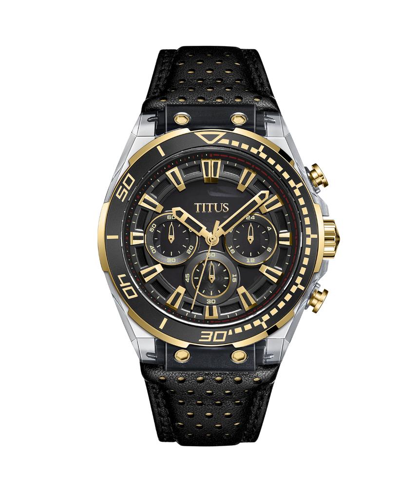 Modernist計時石英皮革腕錶 W06-03297-002