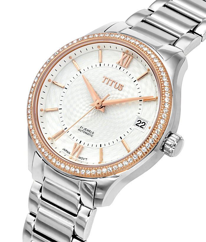 Silverlight三針自動機械不鏽鋼腕錶 W06-03230-009