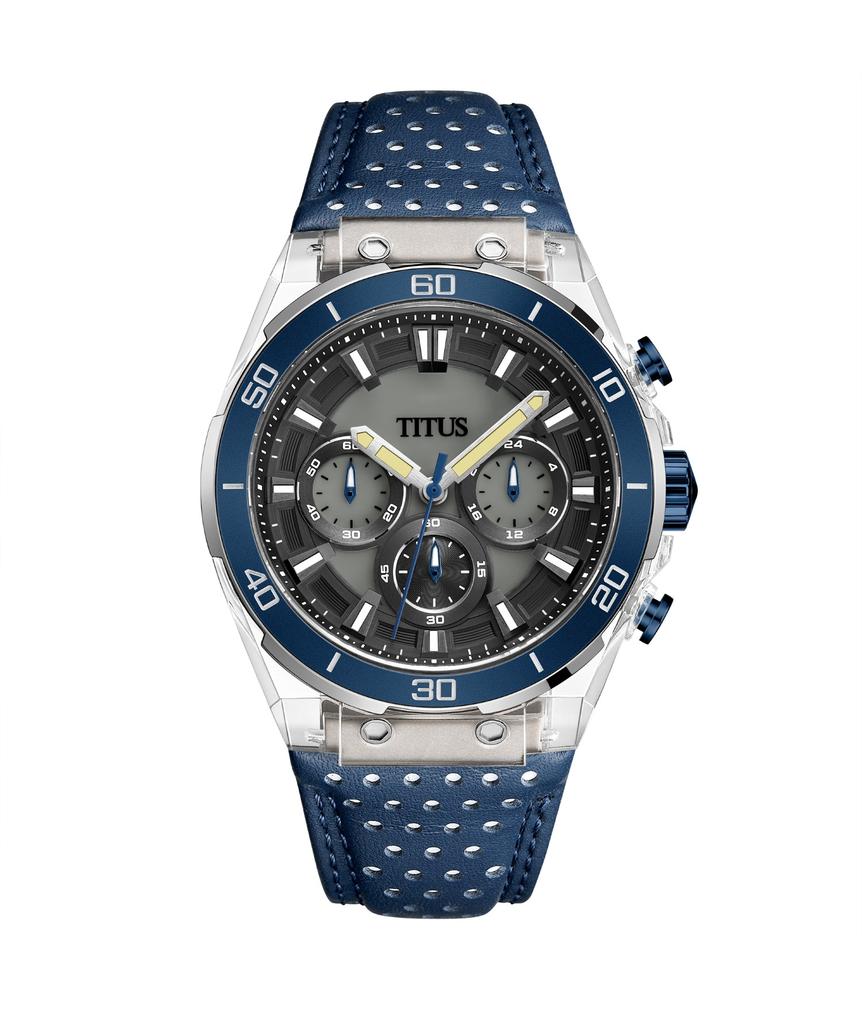 Modernist計時石英皮革腕錶 W06-03285-008