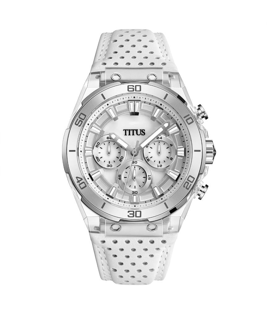 Modernist計時石英皮革腕錶 W06-03285-012