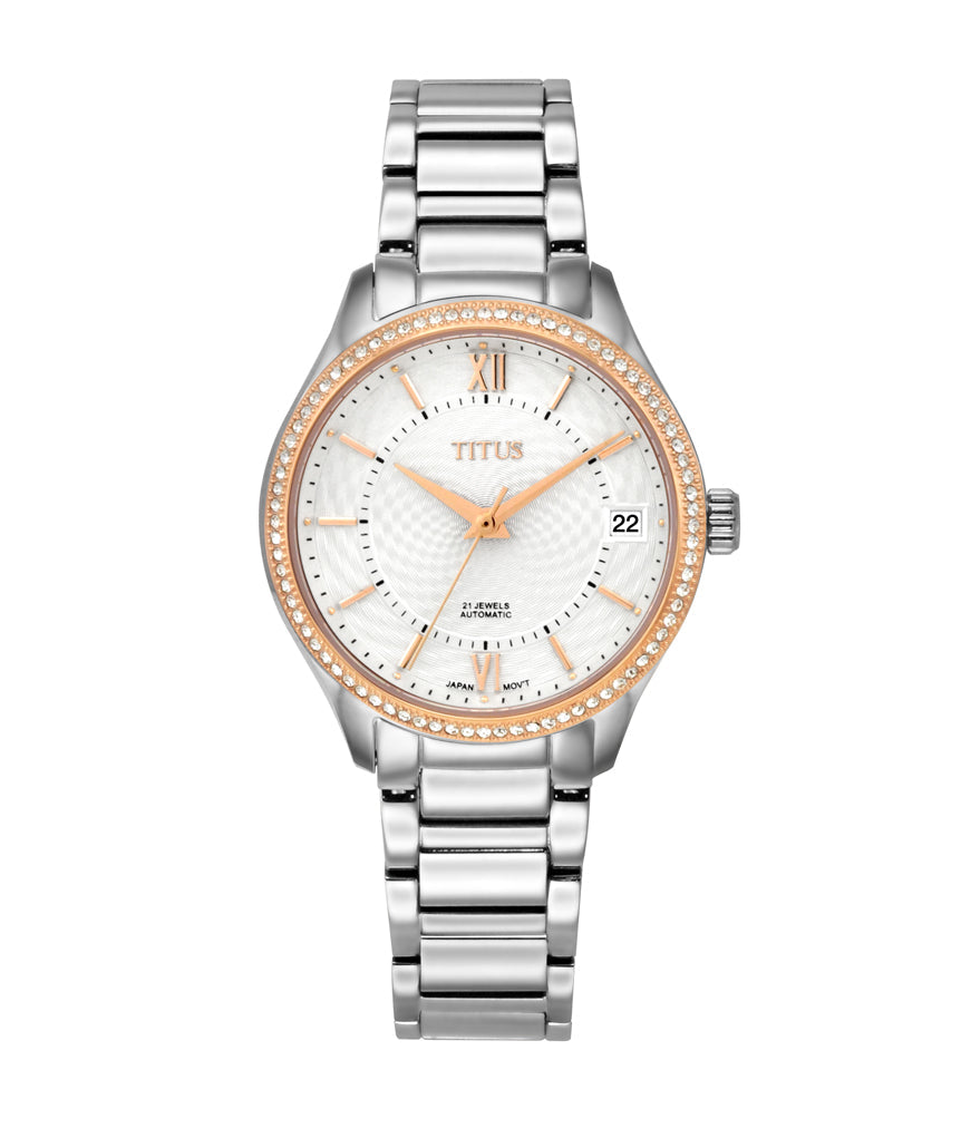 Silverlight三針自動機械不鏽鋼腕錶 W06-03230-009