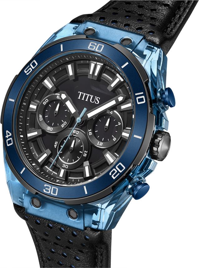 Modernist計時石英皮革腕錶 W06-03285-005