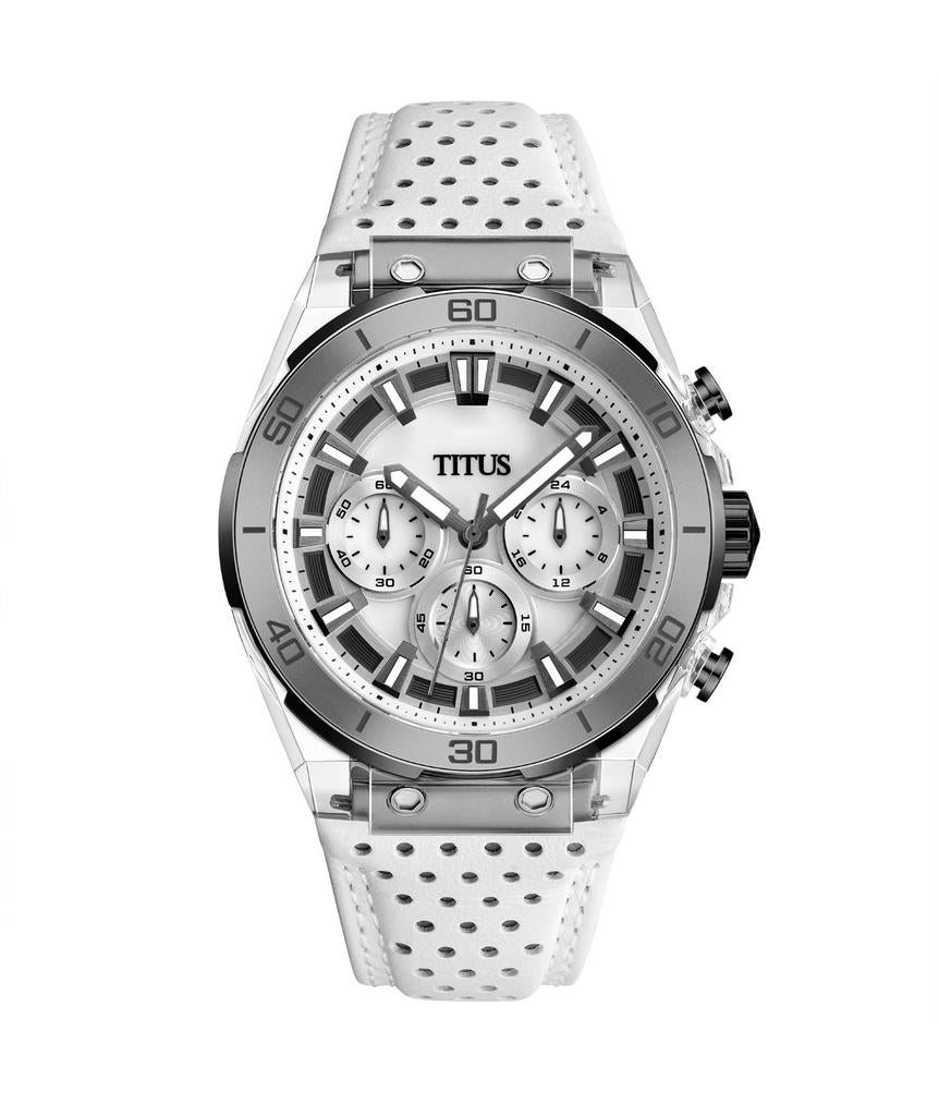 Modernist計時石英皮革腕錶 W06-03285-014