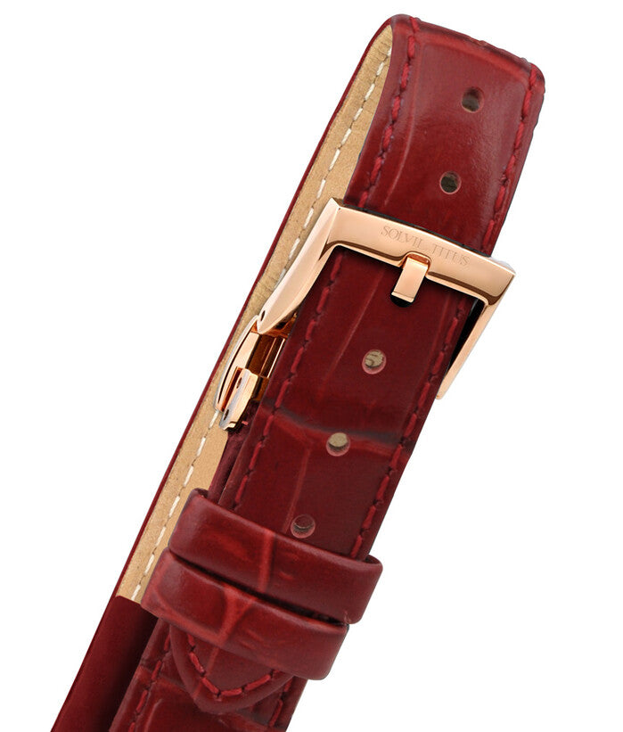 Silverlight三針自動機械皮革腕錶 W06-03230-013