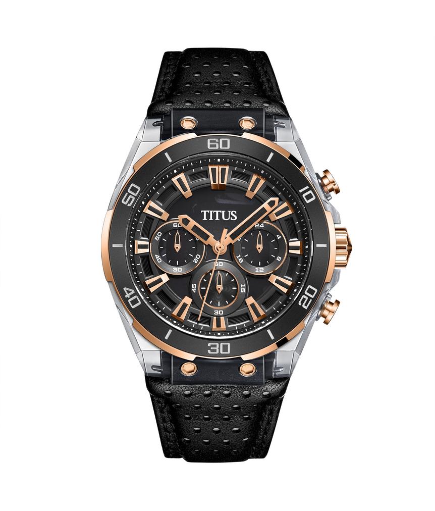 Modernist計時石英皮革腕錶 W06-03285-003