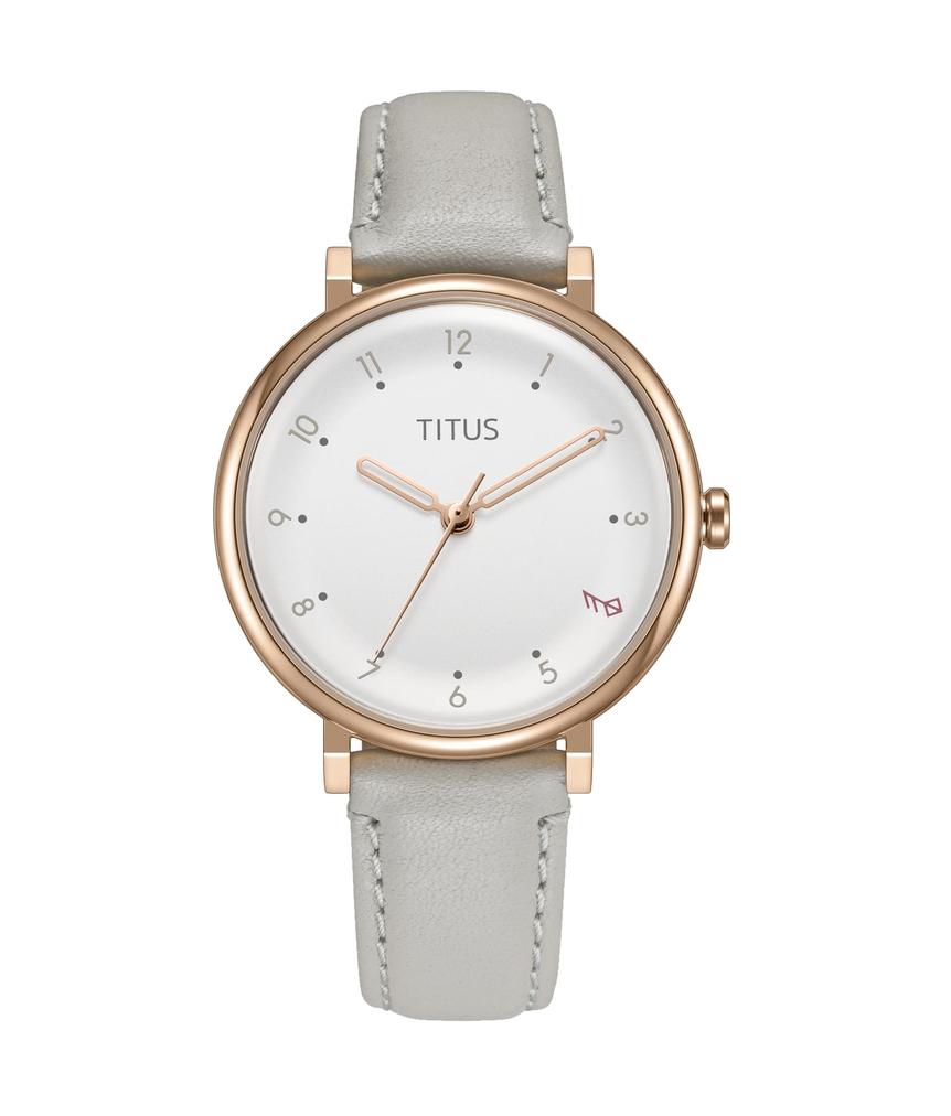 Nordic Tale三針石英皮革腕錶 W06-03161-005