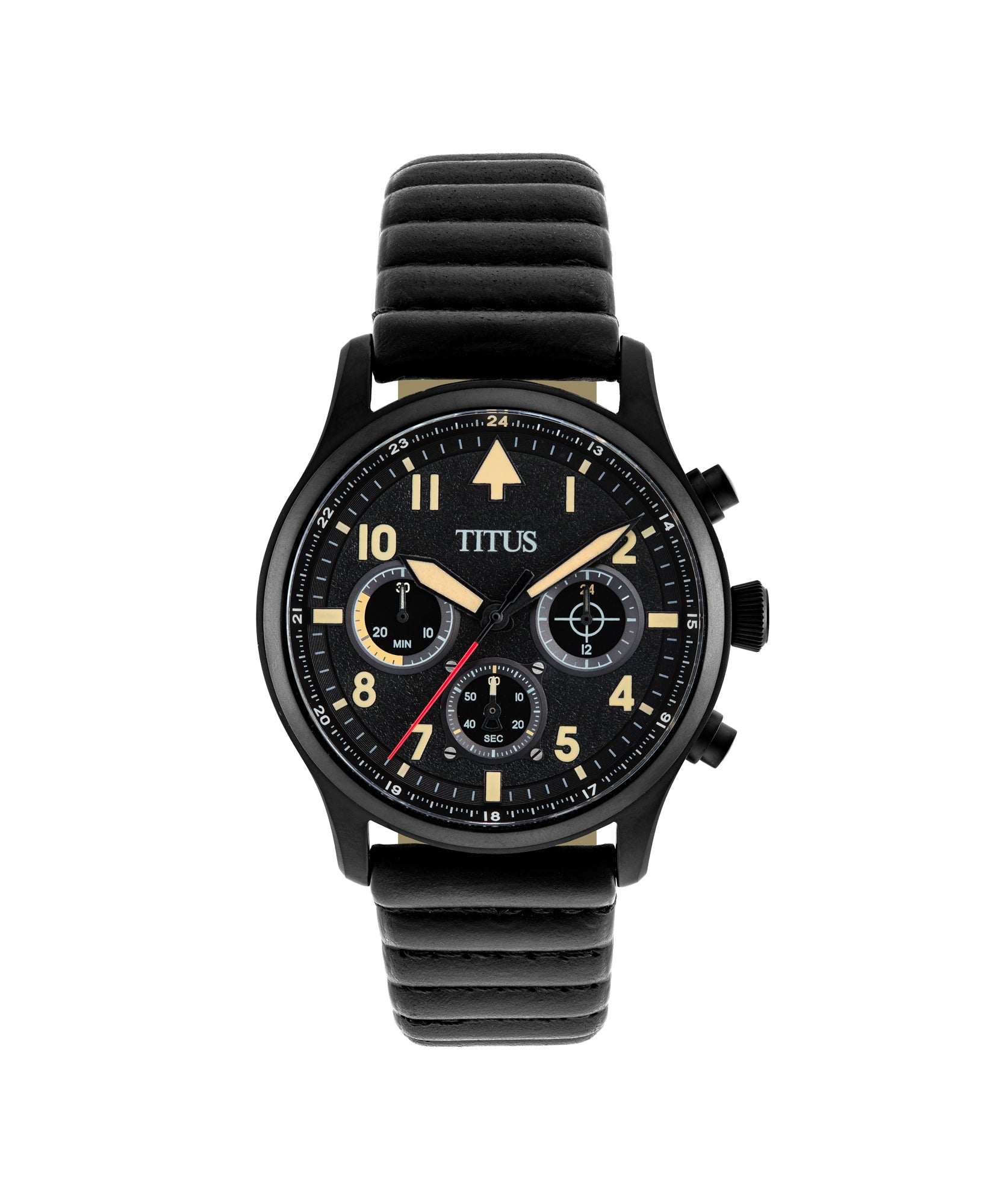 Modernist計時石英皮革腕錶 W06-03249-006