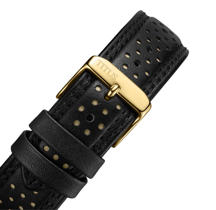 Modernist計時石英皮革腕錶 W06-03297-002