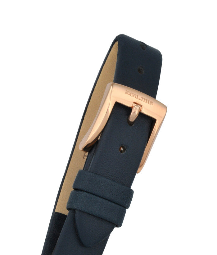 Classicist三針日期顯示石英皮革腕錶 W06-03253-004