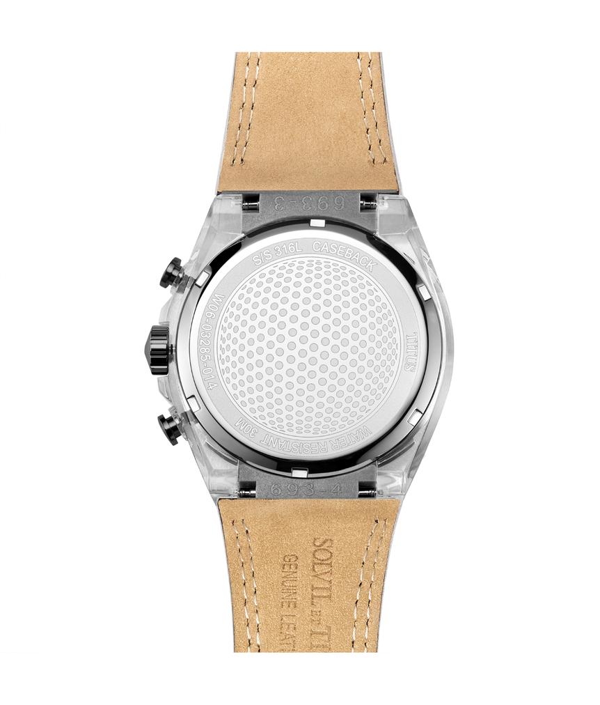 Modernist計時石英皮革腕錶 W06-03285-014