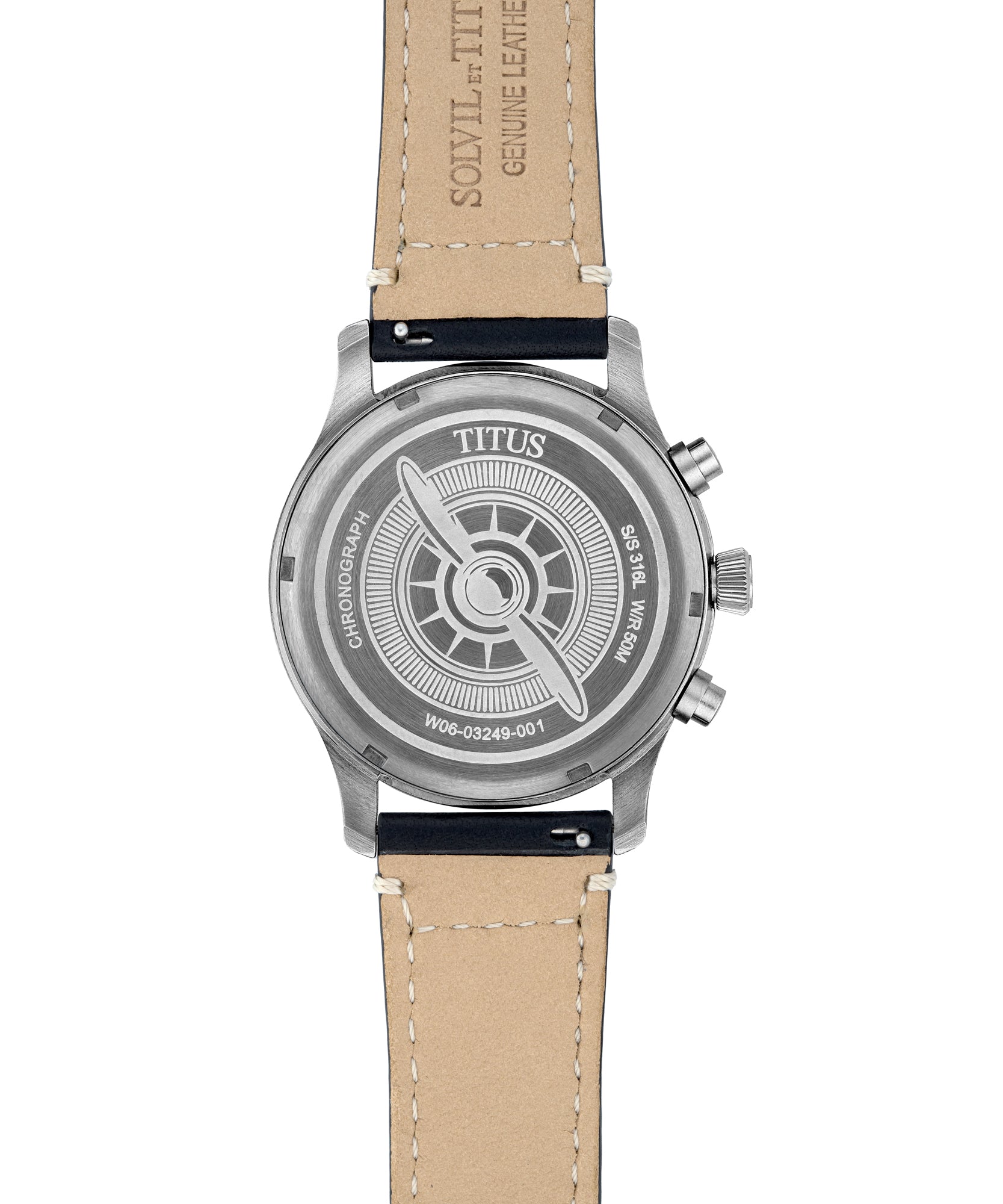 Modernist計時石英皮革腕錶 W06-03249-001