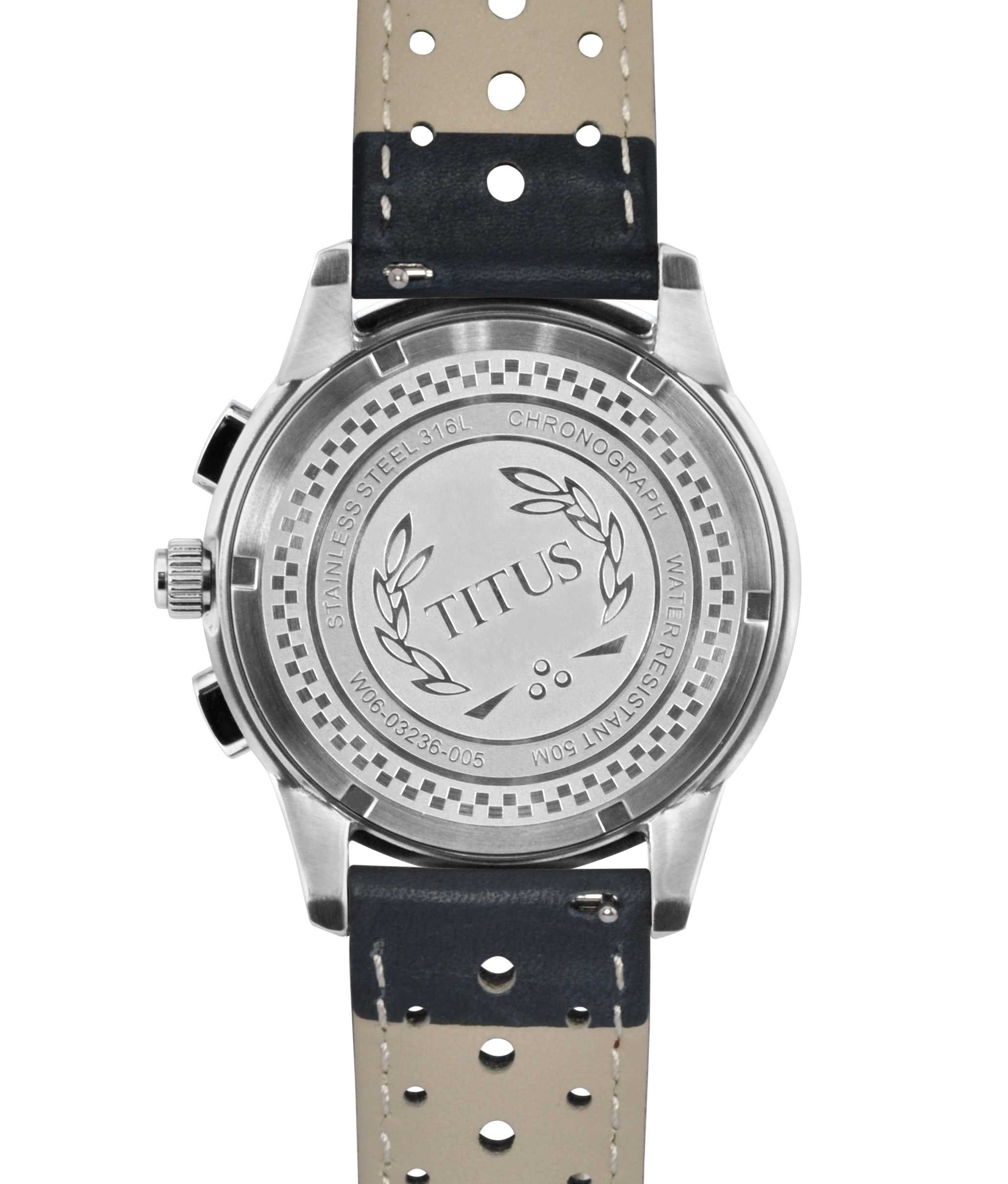 Bravo計時石英皮革腕錶 W06-03236-005