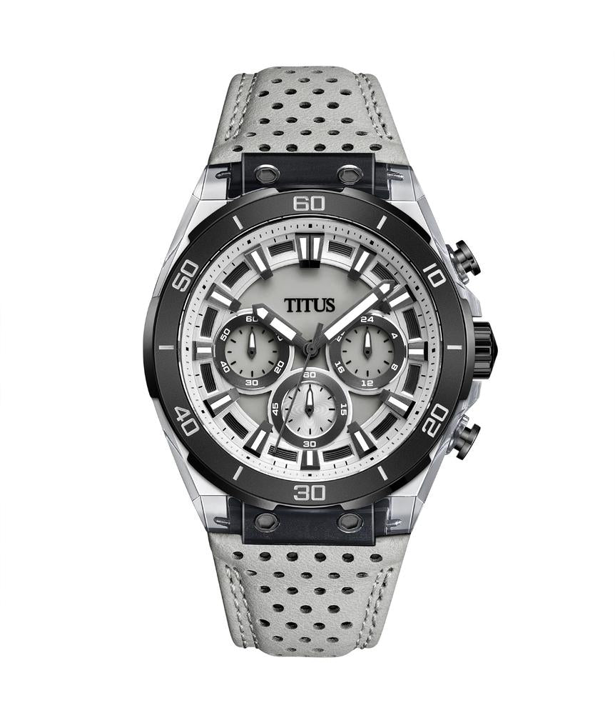 Modernist計時石英皮革腕錶 W06-03285-007