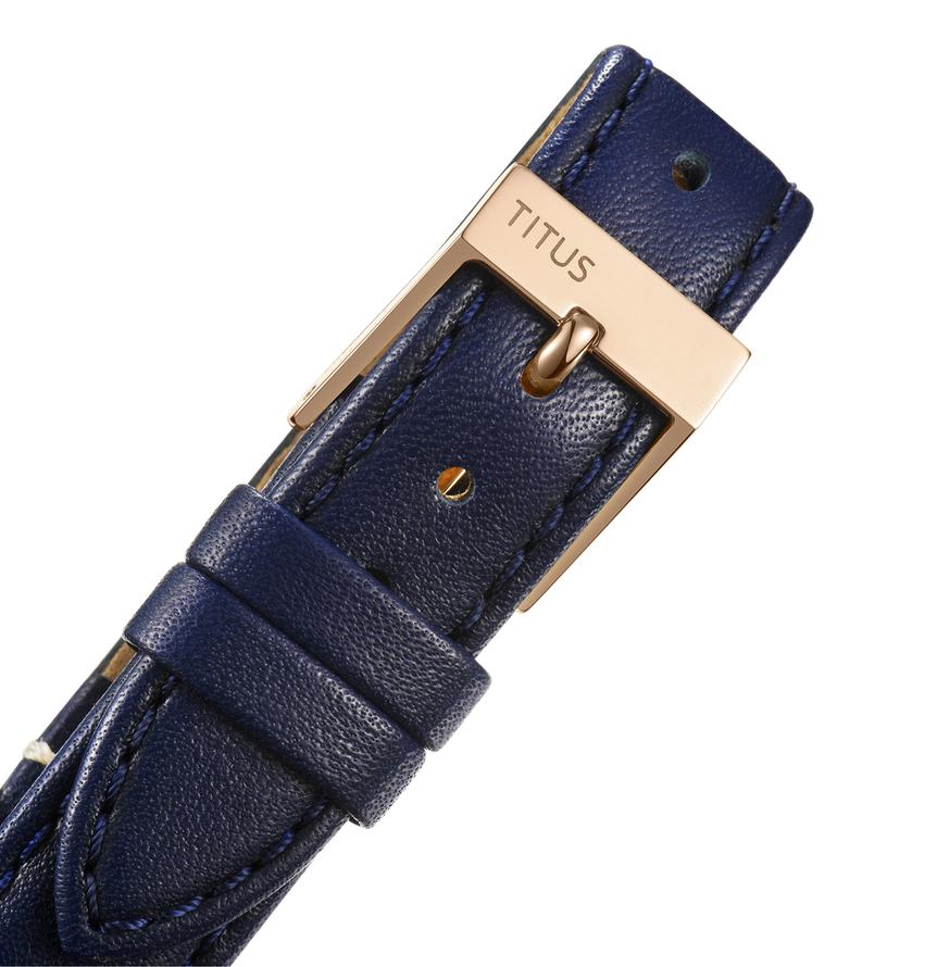 Nordic Tale三針石英皮革腕錶 W06-03161-004